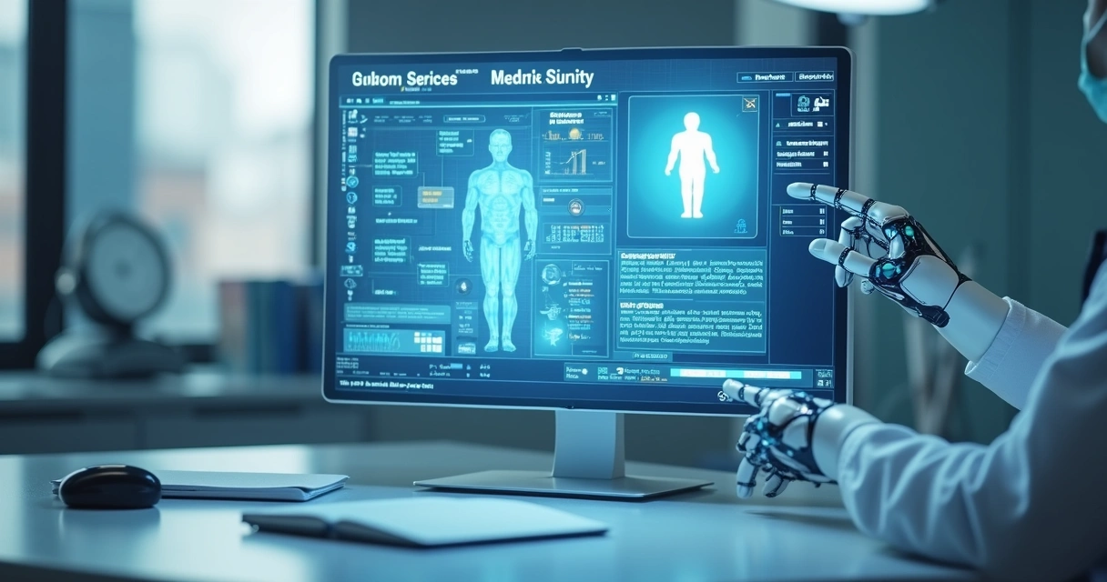 IA analisando documentos médicos digitais