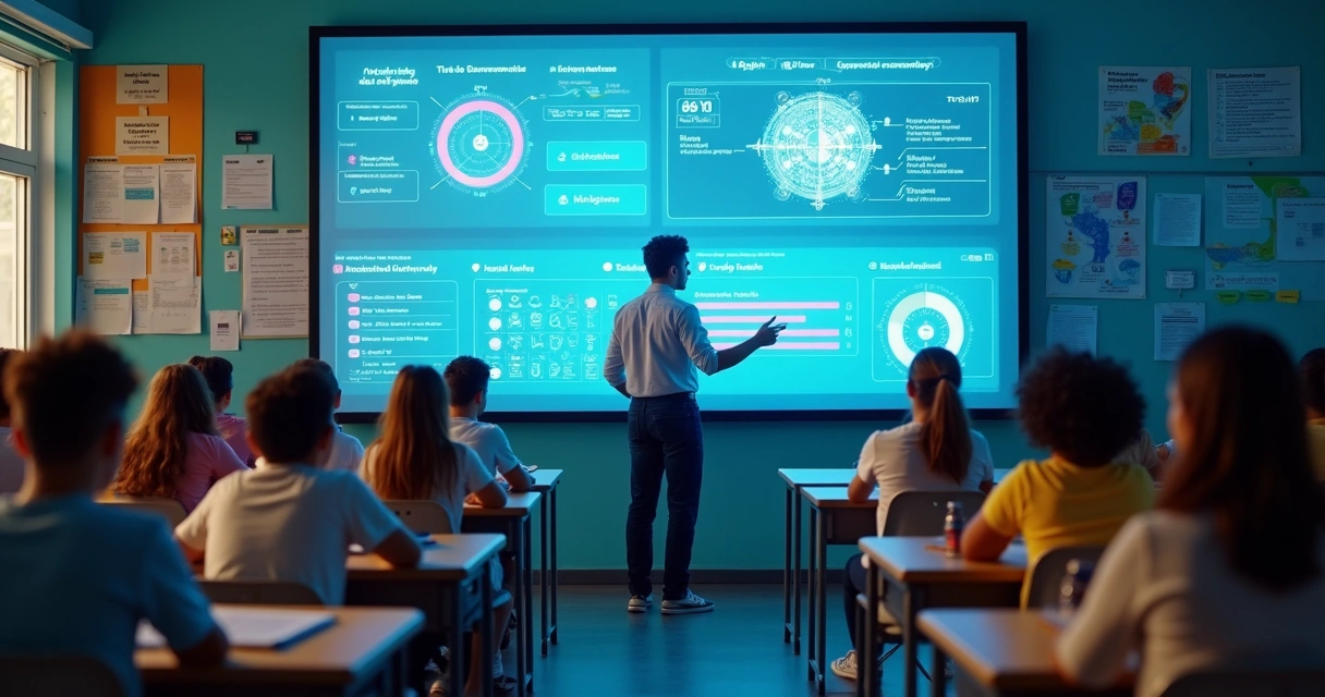 Inteligência artificial atuando em escola 