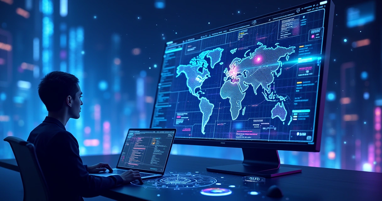 Interface digital com elementos de inteligência artificial 