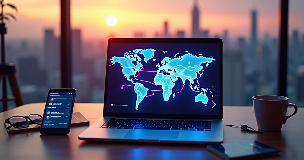 Mapa digital com roteiro de viagem personalizado por inteligência artificial 