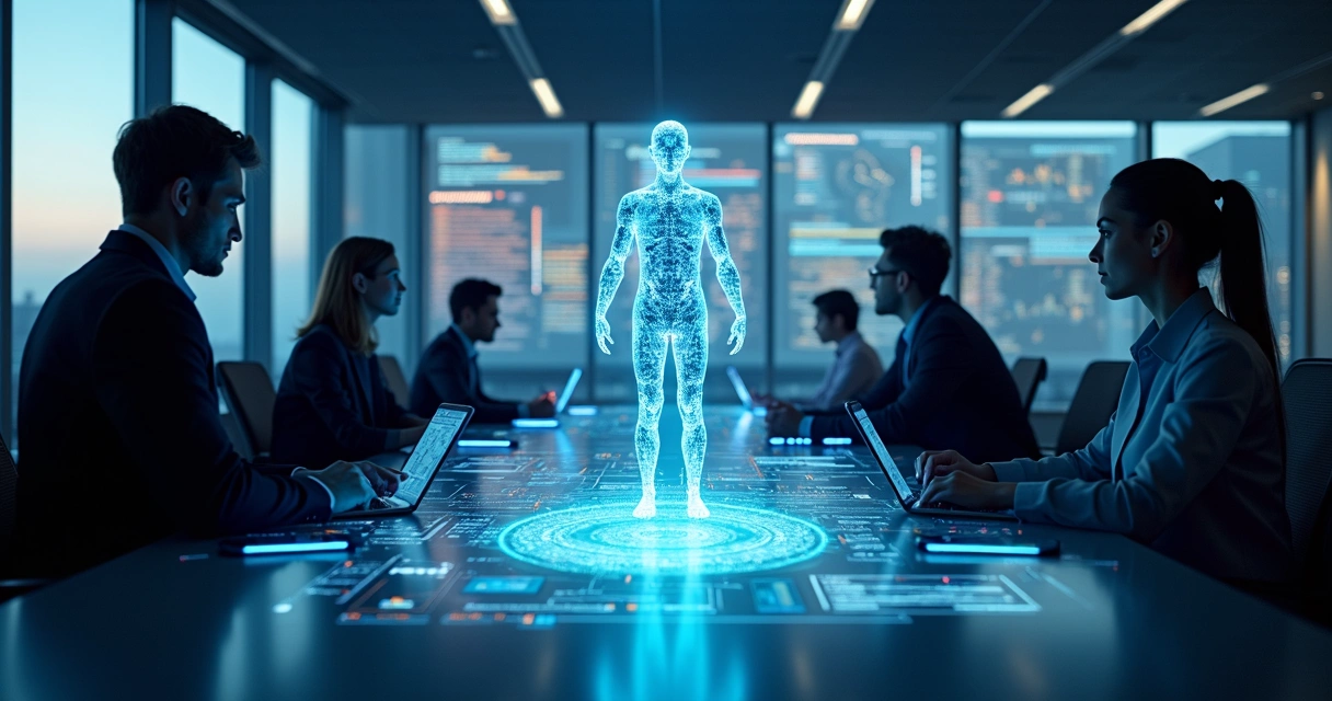 Interação entre inteligência artificial e cibersegurança em ambiente de trabalho moderno 