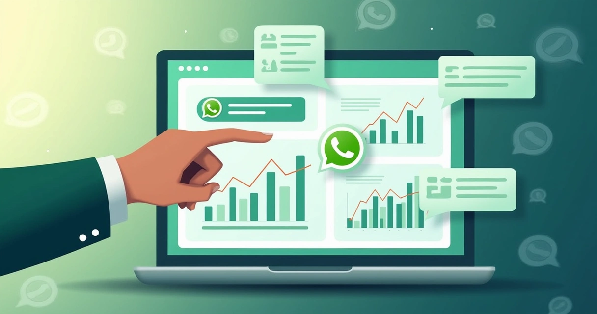 Gráfico de inteligência artificial analisando conversas de vendas no WhatsApp 