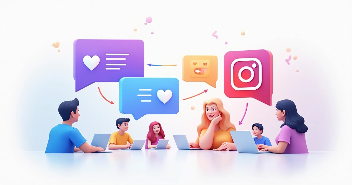 Tela mostrando interação entre usuários no Threads e Instagram 