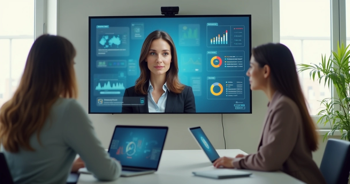 Representação visual de pessoas e inteligência artificial em videoconferência 