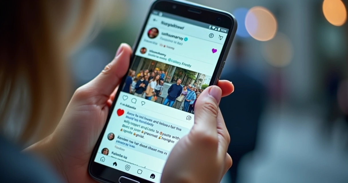 Perfil de influenciador com alta interação nos comentários e curtidas 
