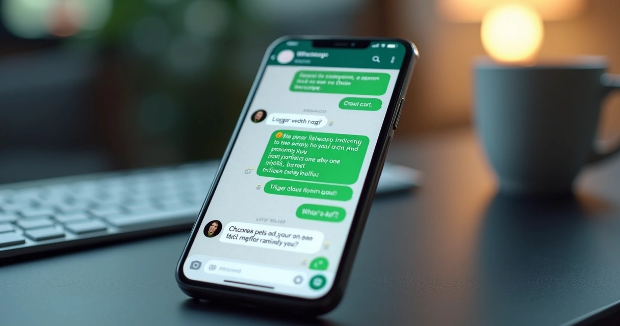 Tela de WhatsApp mostrando uma conversa entre usuário e chatbot inteligente 