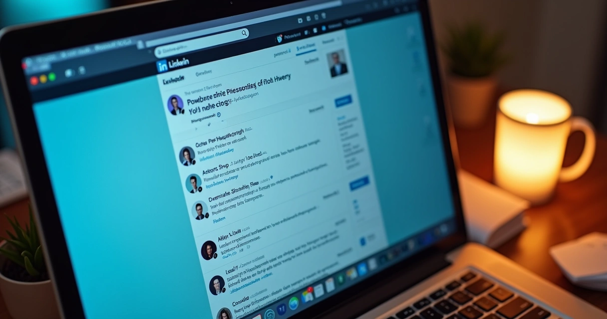 Tela de LinkedIn com interações humanizadas e personalizadas entre contatos 