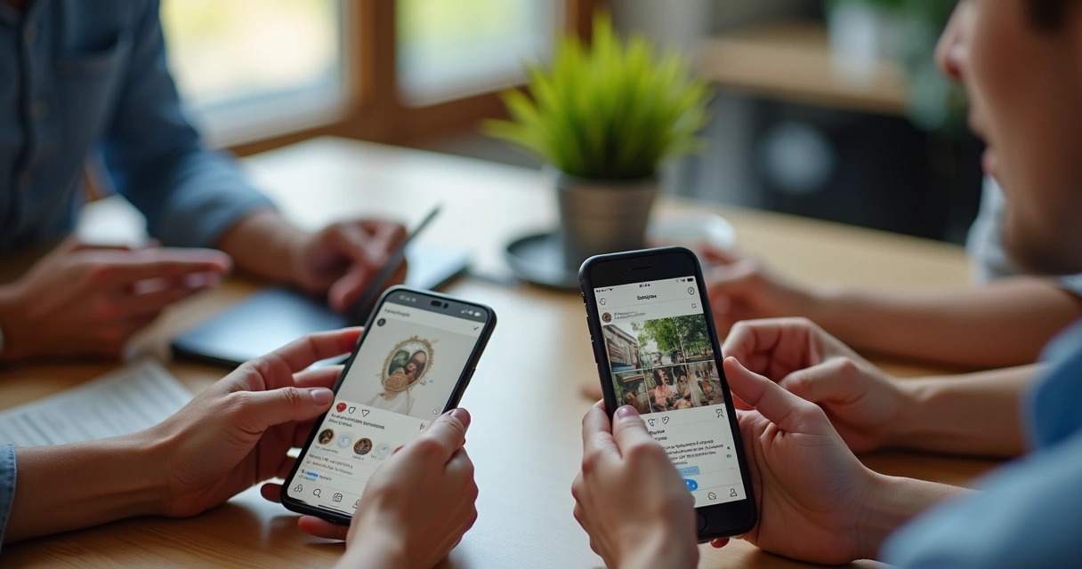 Interações orgânicas acontecendo no Instagram 