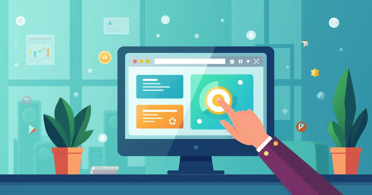 Usuário clicando no botão de um site que responde instantaneamente 