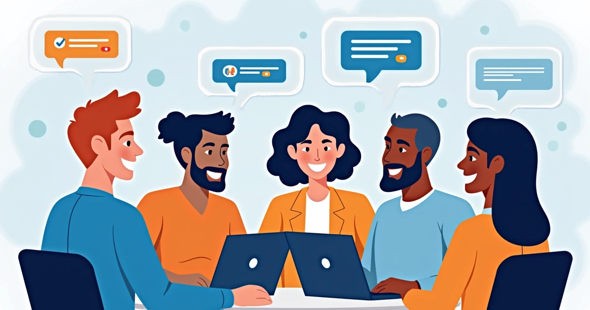 Participantes interagindo em webinar com enquetes e quiz na tela 