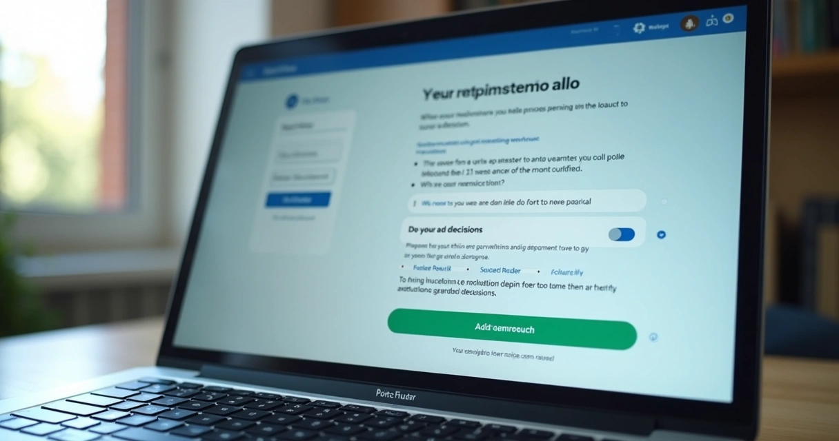 Tela digital com elementos de acessibilidade e transparência 