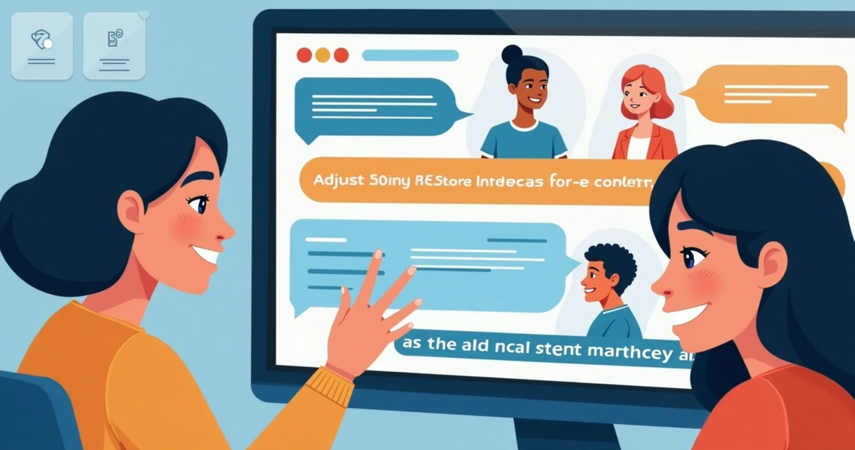 Interface de chatbot acessível com opções de texto e voz 