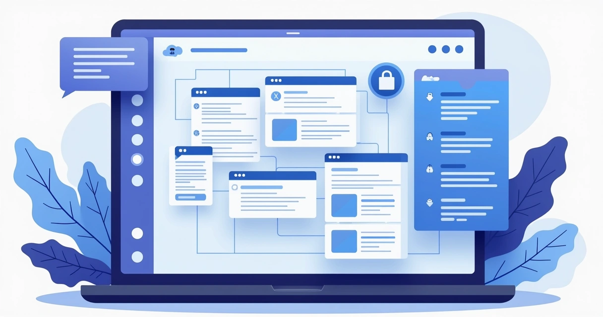 Interface visual de chatbot sendo desenvolvida por inteligência artificial