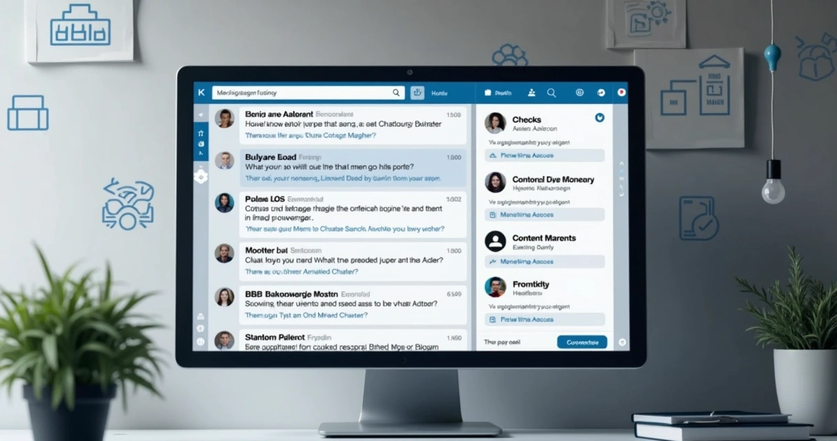 Tela de chatbot automatizando uma conversa no LinkedIn