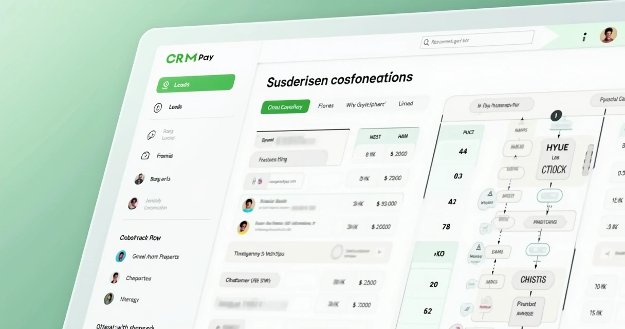 Tela de CRM mostrando histórico do WhatsApp e fluxos de atendimento automatizados 