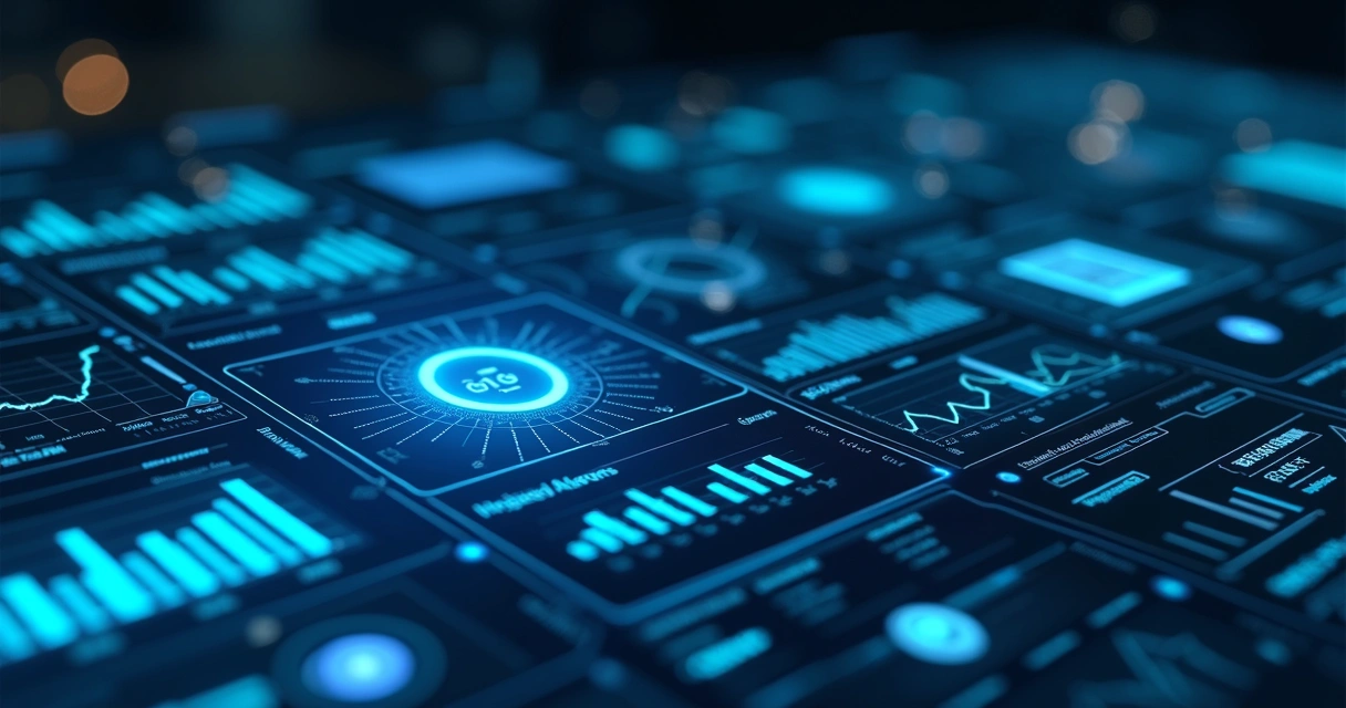 Tela com interface de dados e relatórios de integração 