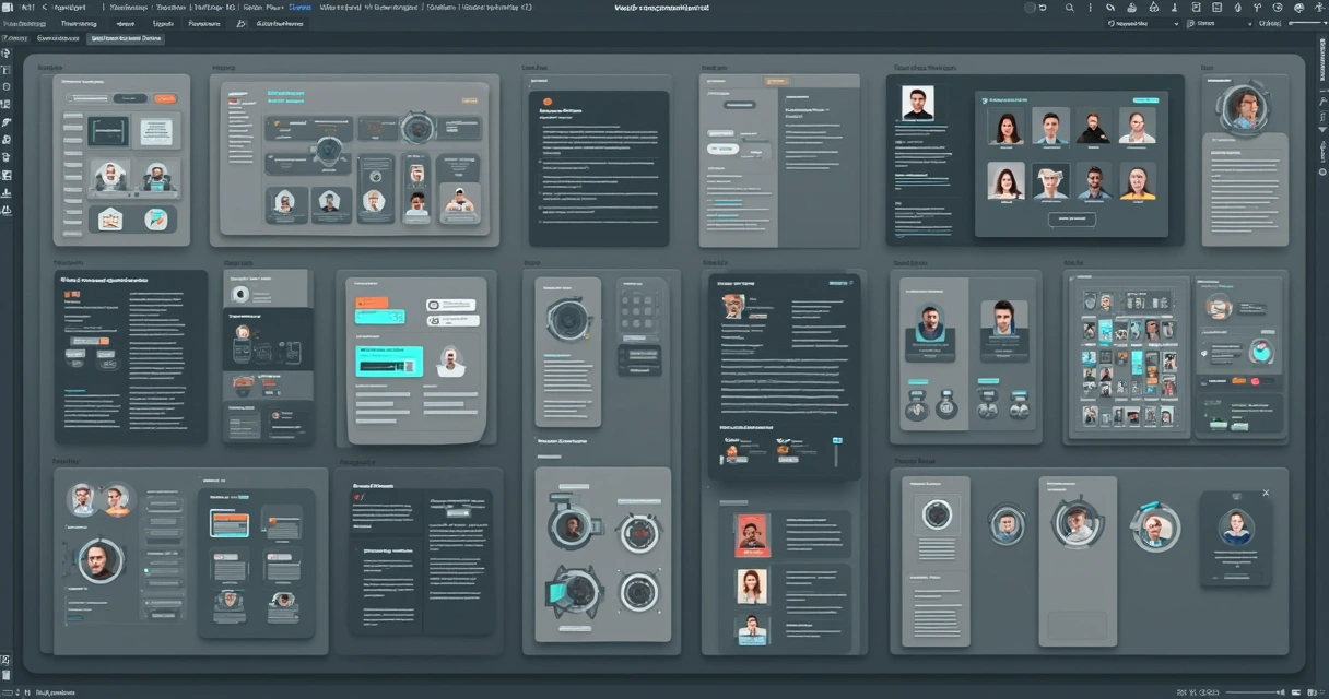 Exemplo de biblioteca de interface e design system no Figma 