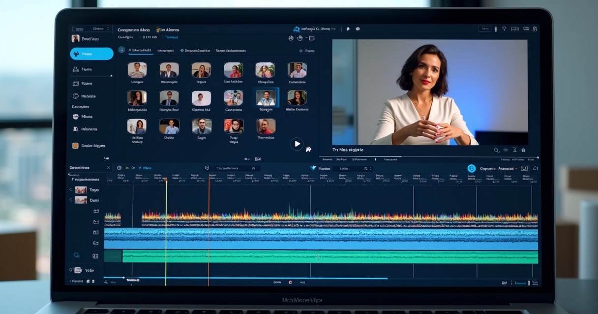 Editor de vídeo de plataforma IA brasileira com várias funções de cortes automáticos 