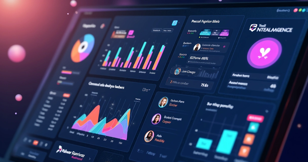 Dashboard colorido com rankings de gamificação em Bubble 