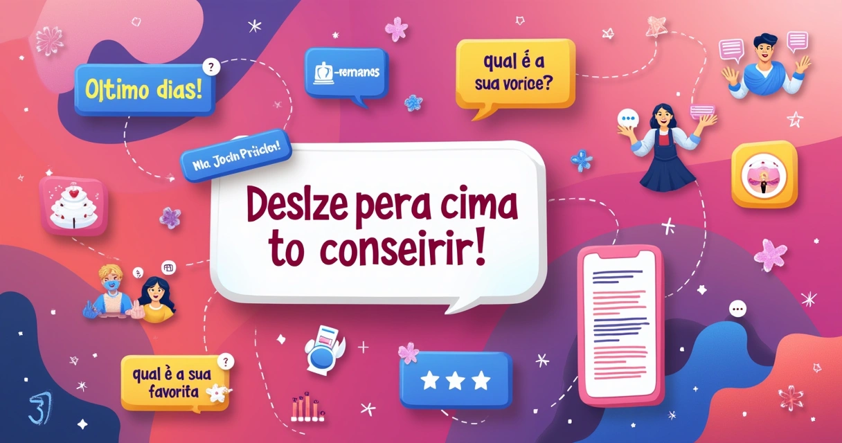 Interface de história do Instagram com várias CTAs e ícones de engajamento, em um fundo vibrante.