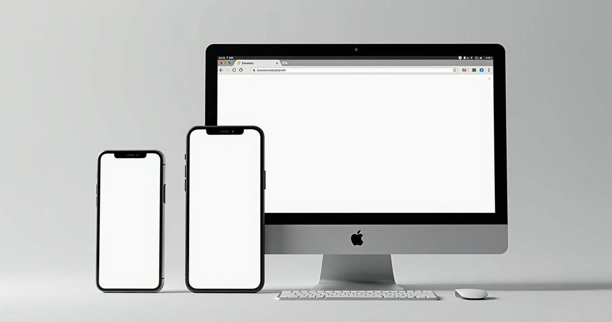 PWA em uso em diferentes dispositivos móveis 