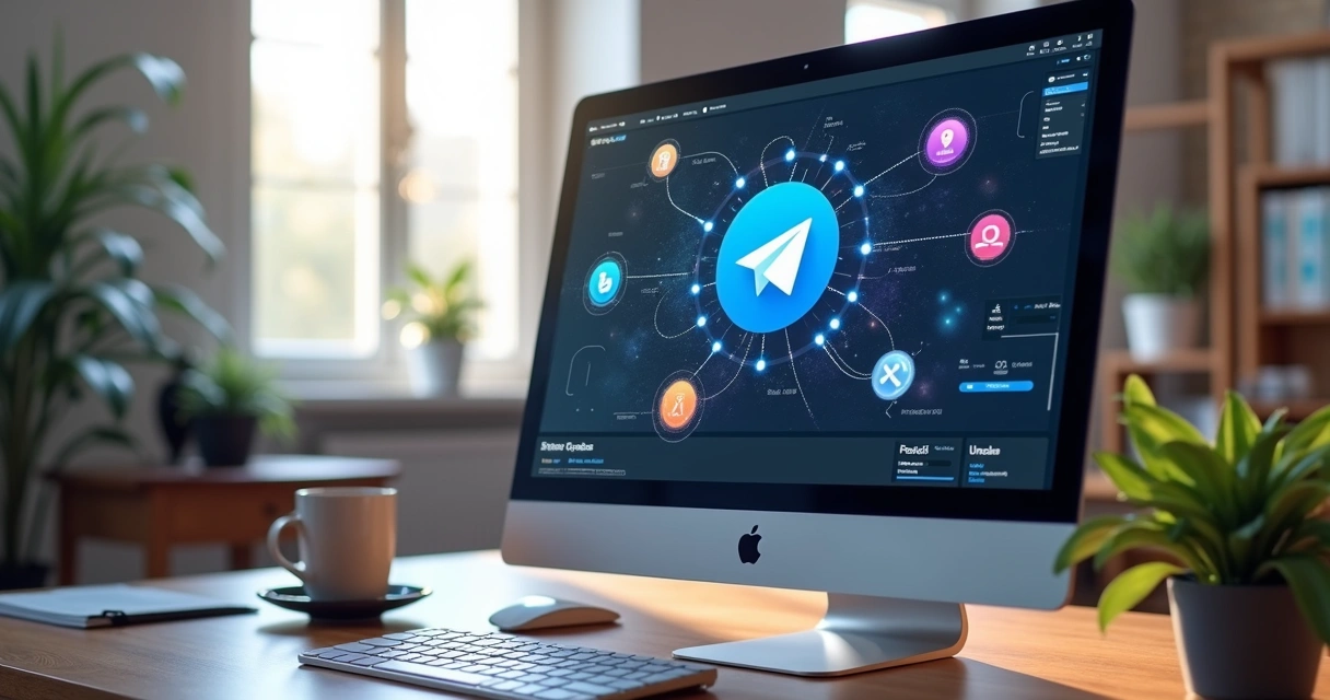 Tela do N8N mostrando fluxo conectado ao Telegram 