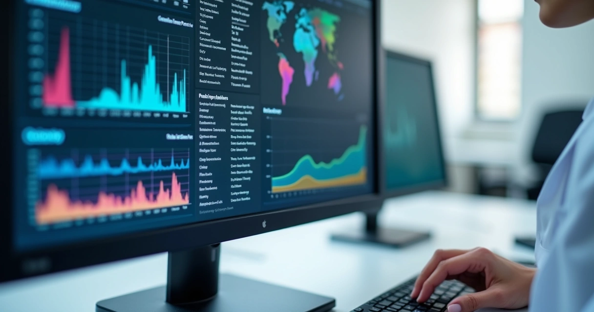 Tela de prontuário eletrônico médico exibindo dados, gráficos e opções de prescrição 
