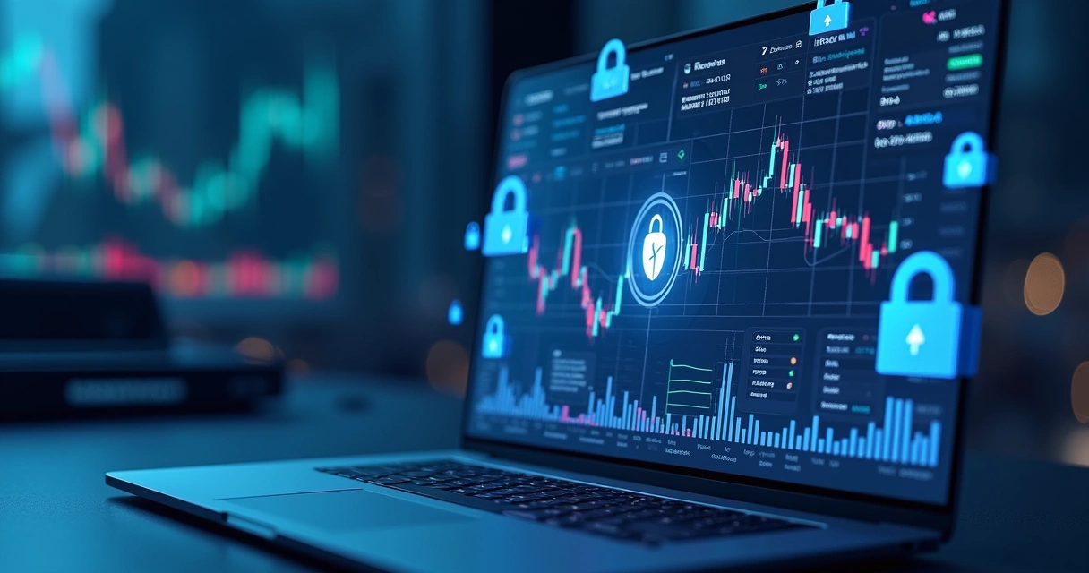 Interface de exchange com elementos de segurança visíveis