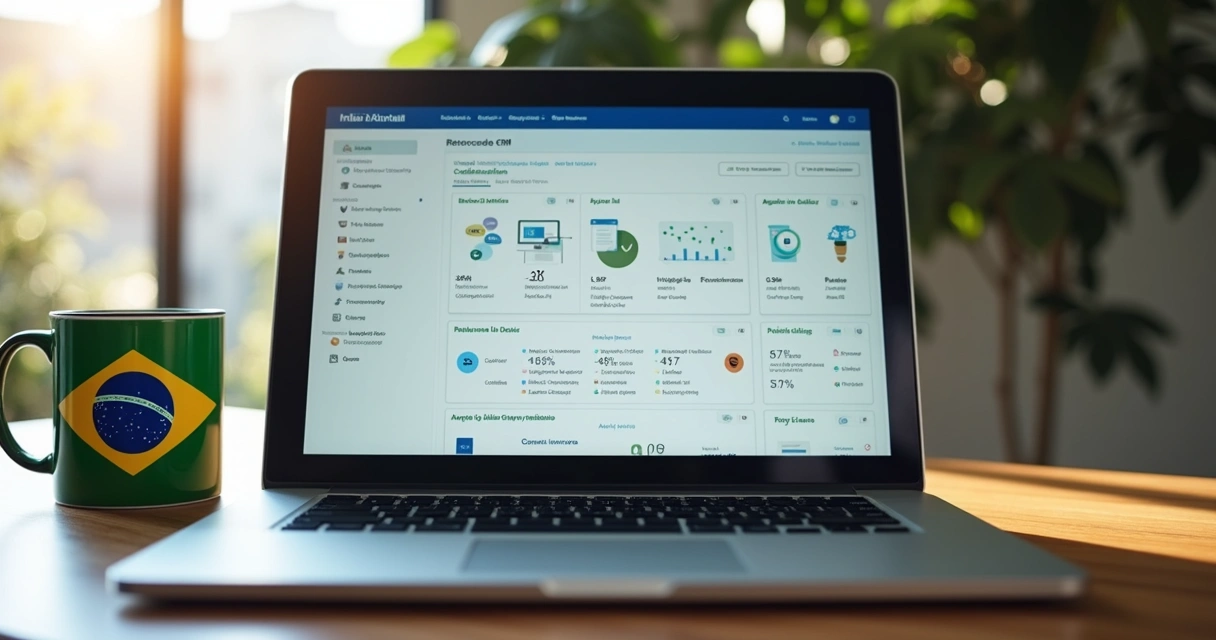 Interface de CRM brasileiro simples sem termos técnicos 