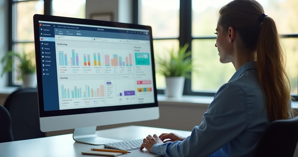 Pessoa usando painel amigável de e-commerce 