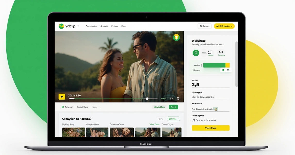 Interface de plataforma de recorte automático de vídeos com IA de clipes brasileira 