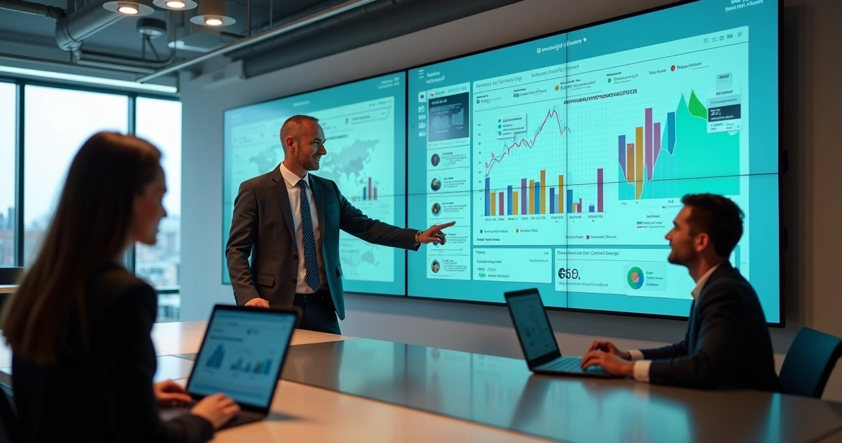 Painel digital mostrando conversas do WhatsApp centralizadas em um CRM 
