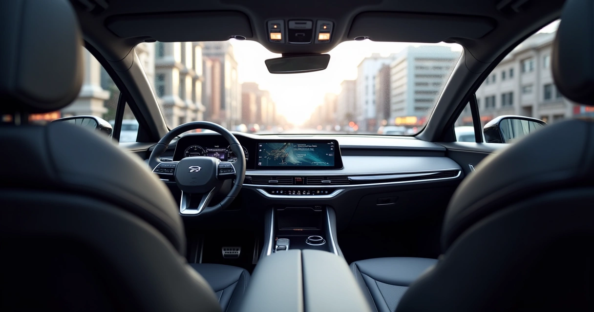 Painel de SUV Jetour com tecnologia de ponta