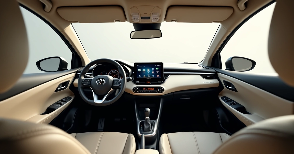 Interior do Toyota Yaris Cross com painel digital e central multimídia
