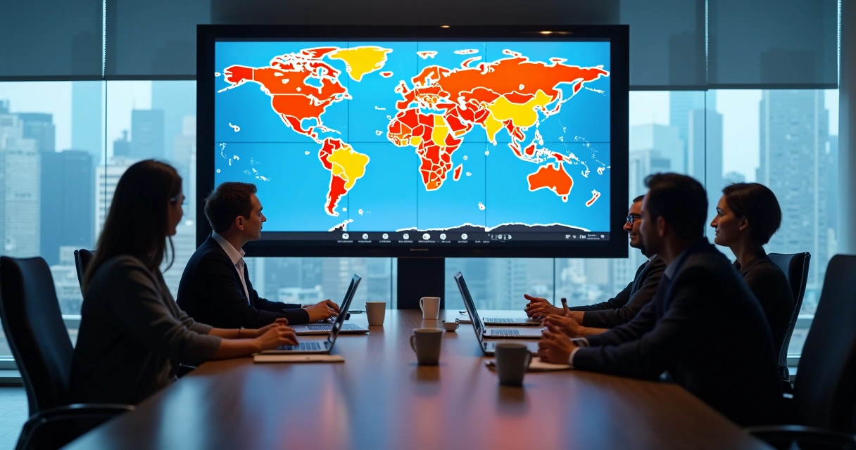 International HR team in a video conference 