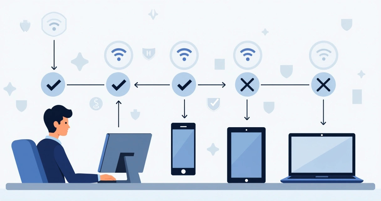 Technician enrolling multiple devices into Microsoft Intune