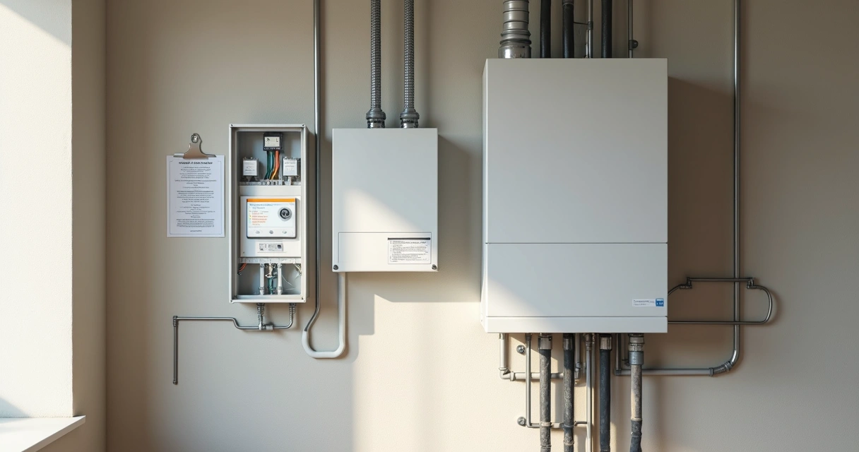 Inversor solar fixado em parede interna 