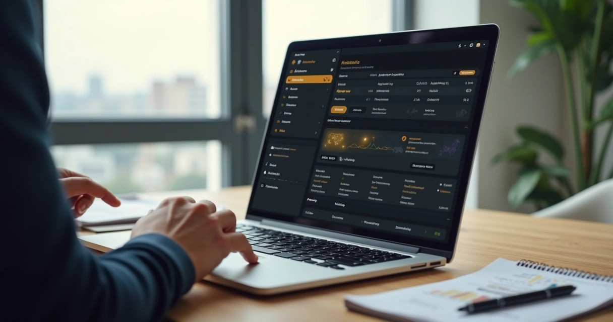Investidor analisando lista de imóveis com filtros avançados na tela 