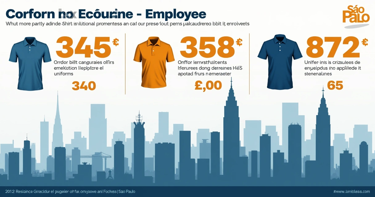 Gráfico mostra investimento uniforme executivo por funcionário em SP 