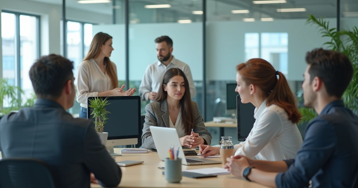 Colaboradora isolada no trabalho em um escritório 