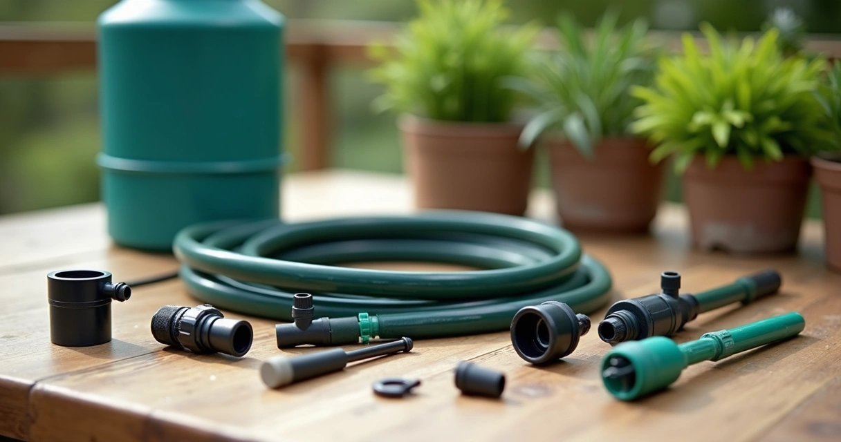 Itens básicos para montagem de irrigação por gotejamento na mesa 