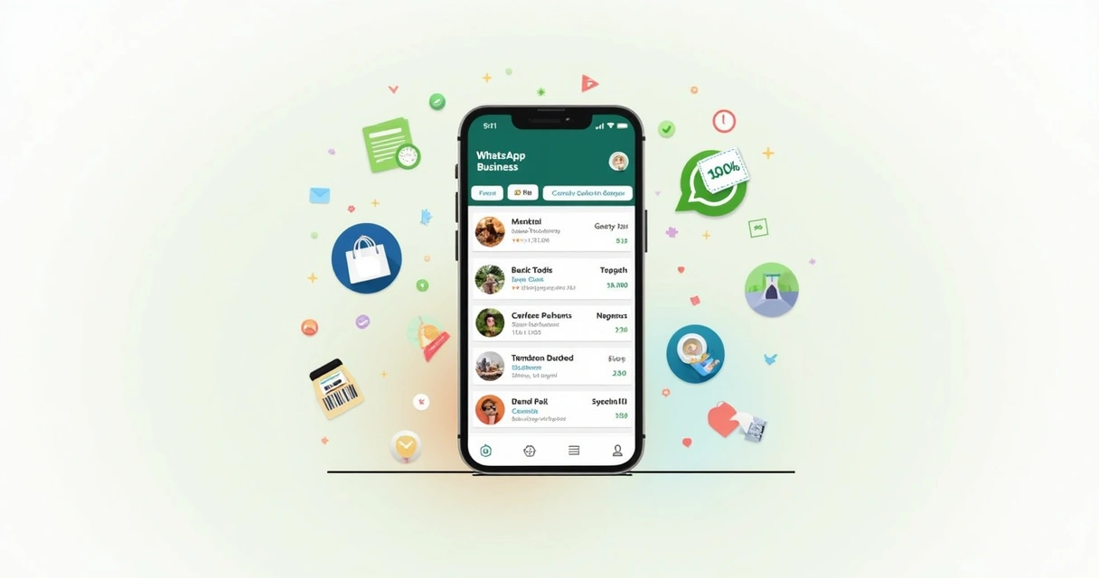 Itens de catálogo organizados no WhatsApp 