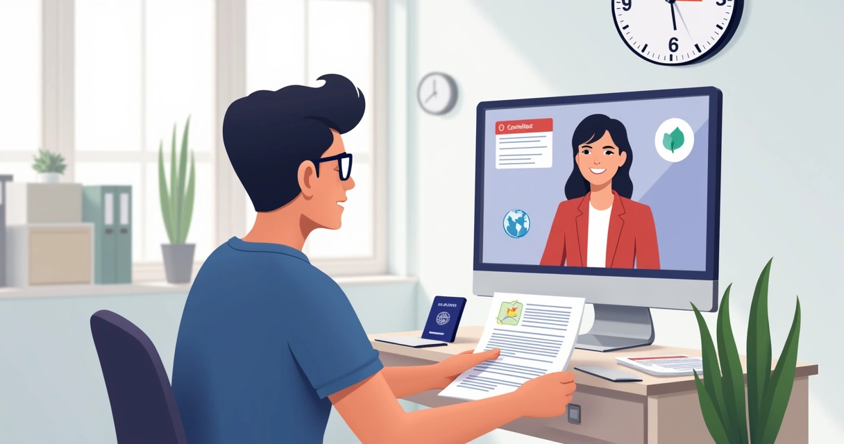 Remote application process for ITIN with digital documents and a certified agent at a computer 