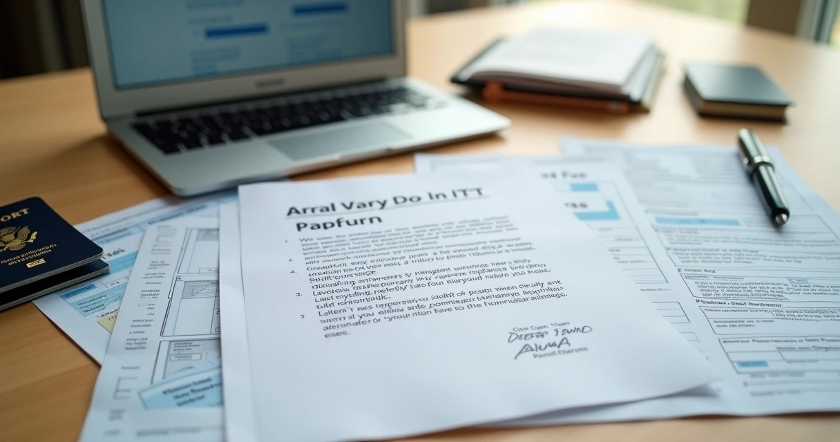 ITIN approval letter beside tax documents 