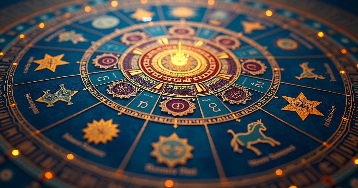 Gráfico Janma Kundali tradicional com signos e divisões astrológicas 