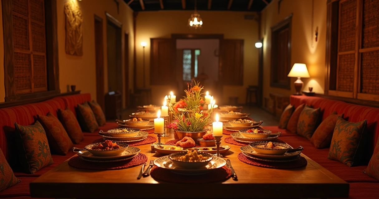 Jantar secreto à luz de velas em Zanzibar 