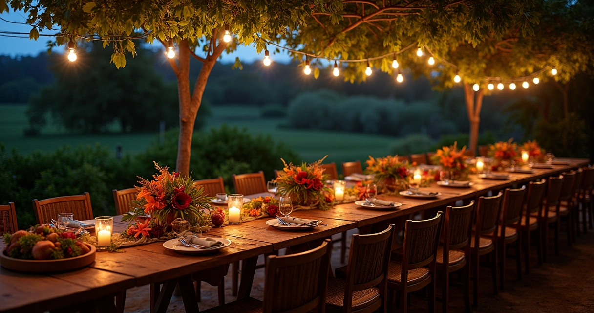 Mesa ao ar livre com jantar secreto em São Tomé 