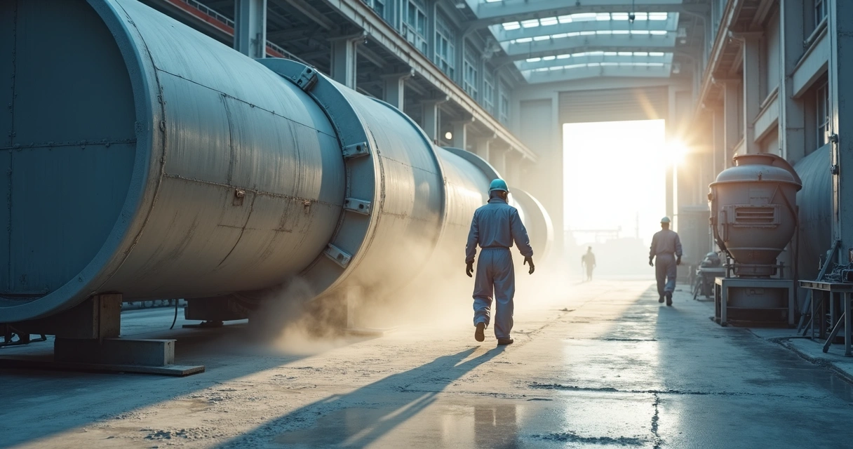 Processo de jateamento industrial com controle ambiental