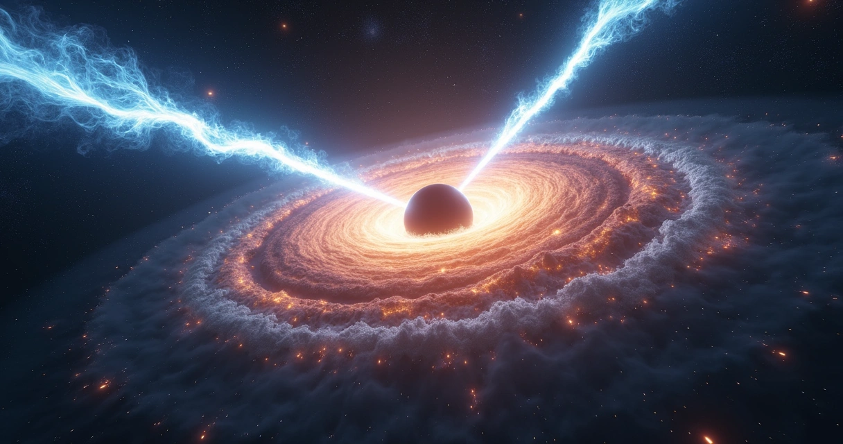 Jatos relativísticos de um buraco negro no centro da galáxia