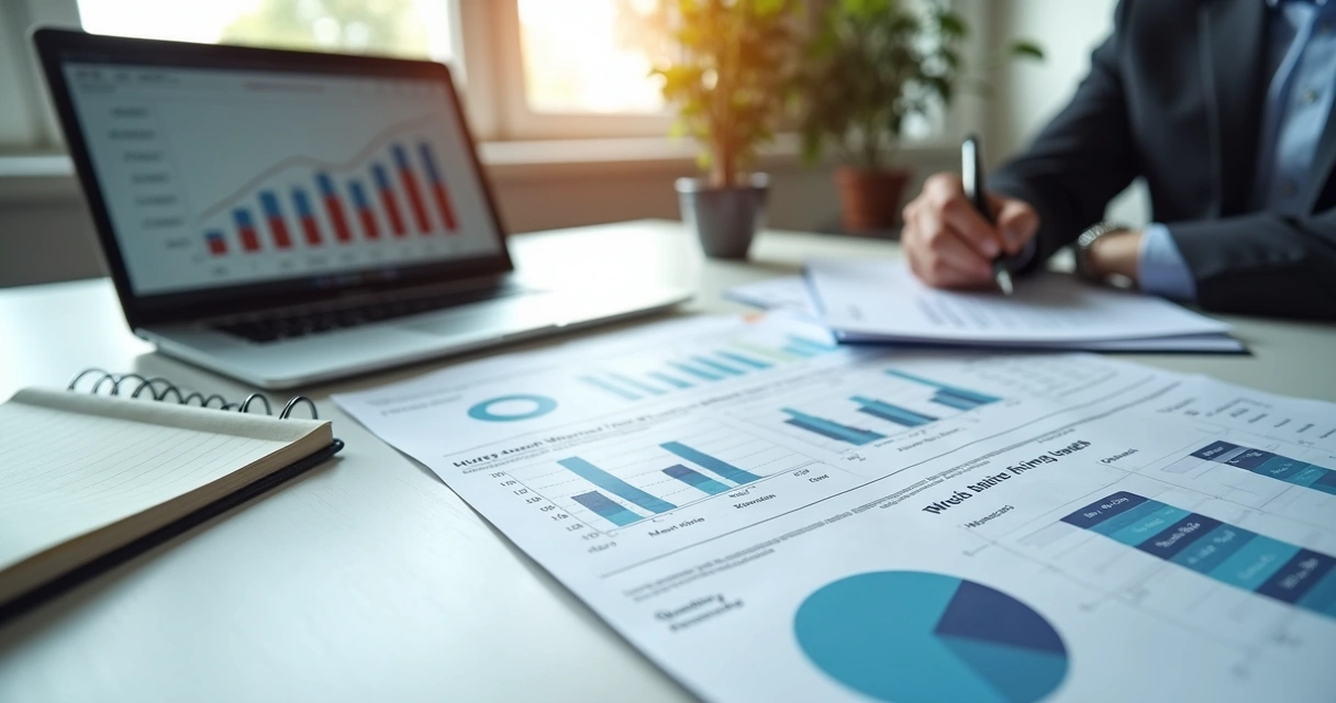 Hiring projection charts and team planning notes 